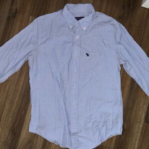Abercrombie & Fitch Light Blue Casual Button-Down Shirt